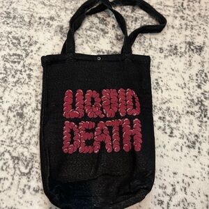 Liquid Death Tote bag